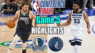 Dallas Mavericks vs Minnesota Timberwolves Playoffs Game 5 Highlights | May 29,