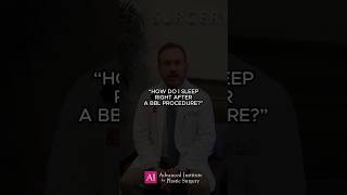 How do I sleep after BBL procedure