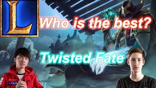 Faker vs Bjergsen | Who is the best? Twisted Fate
