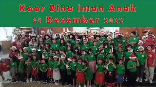 Lagu Perayaan Natal 25 Desember 2023 Misa Ketiga Oleh Bina Iman Anak PKKC