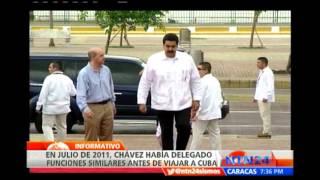 Chávez delega funciones económicas a su vicepresidente Maduro