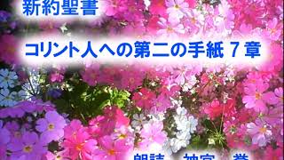 コリント人への第二の手紙　第7章　悔い改めに至る悲しみ