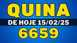 🍀Quina 6659 – resultado da quina de hoje concurso 6659 (15-02-25)