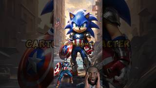 Sonic transforms into the Avengers heroes 💥all characters #ai #avengers #marvel