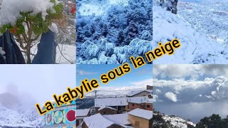 La kabylie sous la neige، comme elle beau ma kabylie et les montagnes de ma kabylie