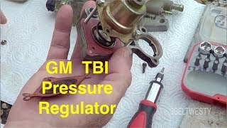 GM TBI pressure regulator Rochester 300 and injector install