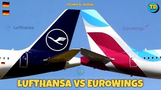 Lufthansa Vs Eurowings Comparison 2023! 🇩🇪 Vs 🇩🇪