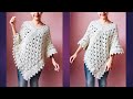 Easy crochet poncho ¡Step by step!