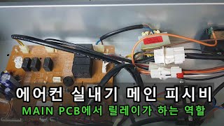 에어컨(냉난방기) 메인 피시비 - MAIN PCB에서 릴레이가 하는 역할