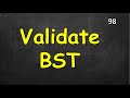 Validate Binary Search Tree | Leetcode 98