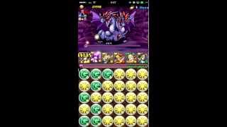 パズドラ　裏・クレイアス監獄　悪意の集う地　究極イザナギ×究極アテナ　ピィ集め　速度検証