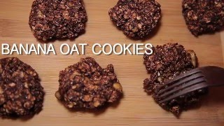 Healthy Banana Oat Cookie - THE MUNCHIES