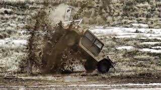 A-10 Warthogs Target Practice On Humvees • Slow Mo Hits
