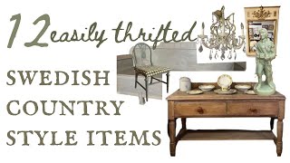 12 Things You Can THRIFT | Swedish Country Style | Gustavian Style