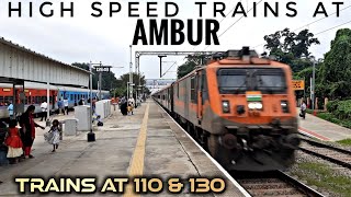 High Speed Trains At Ambur ||WAP4+WAP7+WAG5+WAG9 || Late Running+ Special+Offlinks \u0026 More