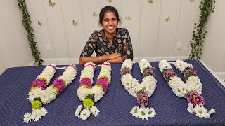 இந்த Mums பூவுல சீக்கிரமாக மாலை கட்டலாமா? How to make easy wedding Garland at home? #usa #diy #vlog