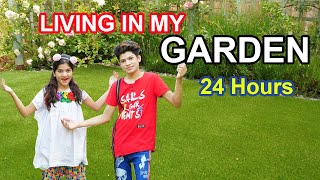 Living in my GARDEN for 24 Hours!! |  #24HoursCHALLENGE  | MoonVines