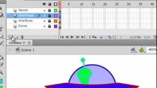 Flash CS5 Tutorial 1 Basic Drawing Using Layers.avi