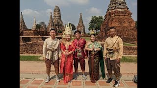 Renting Thai Clothes in Ayutthaya Thailand (Wat Chai Wattanaram)