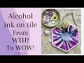 Alcohol Ink Tile: Turning Mistakes into Masterpieces