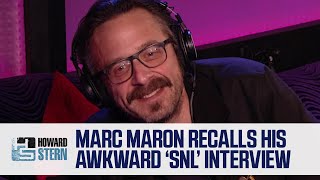 Marc Maron Showed Up “A Little High” for His “SNL” Interview (2013)