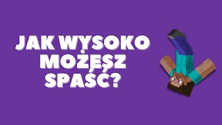 Z JAKIEJ WYSOKOŚCI MOŻESZ SPAŚĆ w Minecraft? #Shorts