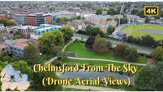 Amazing Chelmsford Essex drone aerial views from the sky