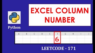 Python Interview Question - Excel column number [ LEETCODE 171 ]