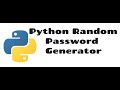 Python Tutorial | Python Random Password Generator project | Beginner Easy Python Projects