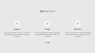 Responsive Services Section Using HTML CSS & Owl Carousel