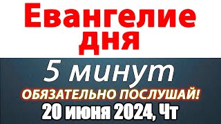 Евангелие дня с толкованием 20 июня 2024 года Четверг Чтимые святые. Церковный календарь