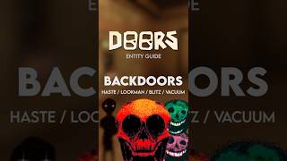 BACKDOORS (Haste/Lookman/Blitz/Vacuum) - Doors Entity Guide #robloxdoors #doors #roblox