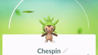 Pokemon GO Chespin Pokedex 360 Degree View