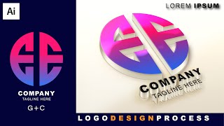 Modern Letter Logo Design In Adobe Illustrator Tutorial | Best Logo Design || With Inaa Graphics ||