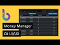 Money Manager Modern Dark UI - C# Bunifu Framework