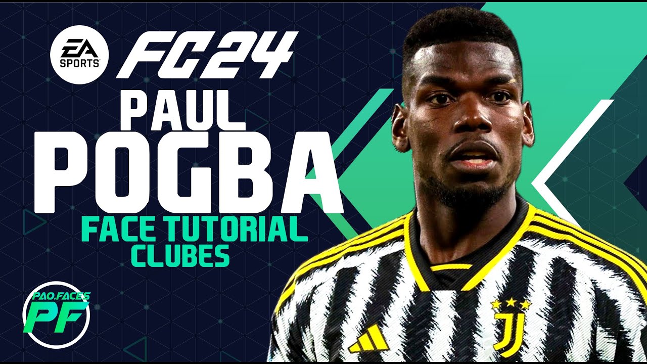 EA FC 24 PAUL POGBA FACE Pro Clubs CLUBES PRO Face Creation - CAREER ...