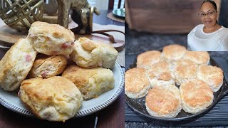 I Made Biscuits with the Best Flour in the World | White Lily Ham \u0026 Cheese Biscuits