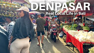 Real Local Walking Experience in Denpasar City Bali Indonesia  [4K HDR]