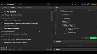 3136 Valid Word | Easy Leetcode | Python | String concept