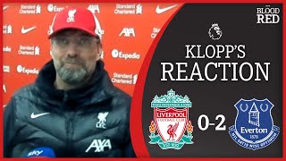 'IT HURTS A LOT' | Jurgen Klopp Press Conference | Liverpool 0-2 Everton