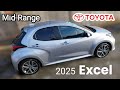 New Toyota Yaris Excel Spec Hybrid in Silver Walkround & Test Drive in 2024 for 2025