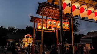 2023年 まんのう町吉野地区 八幡神社宮入 旭東太鼓台 差し上げ