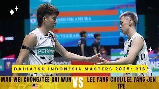 Man Wei Chong/Tee Kai Wun 🇲🇾 Vs Lee Fang Jen/Lee Fang Chih (TPE) | Daihatsu Indonesia Masters 2025