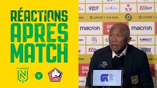FC Nantes - LOSC Lille : la réaction d'Antoine Kombouaré