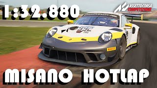 MISANO HOTLAP | 1:32.880 | Assetto Corsa Competizoione | VR | Porsche 911 II GT3R @ Misano