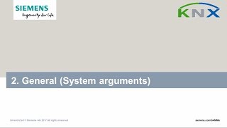 Siemens KNX basic course chapter 02: System arguments