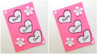 Easy & Beautiful Birthday Greeting Card • Easy handmade birthday card for bestfriend • greeting card