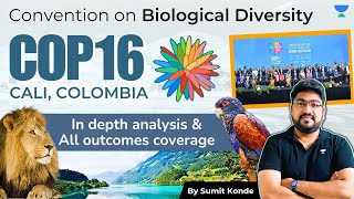 CBD COP16 Explained: Key Outcomes for India's Biodiversity Goals 🌱 | Sumit Konde UPSC