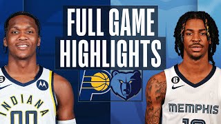 PACERS at GRIZZLIES | FULL GAME HIGHLIGHTS | January 29, 2023