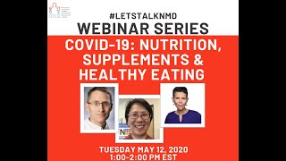 #LetsTalkNMD Webinar Series - Nutrition, Supplements and Healthy Eating